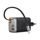 Incarcator retea Mcdodo 1x USB-C, 1x USB, 67W, Digital Display, Black
