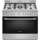 Aragaz NobelTek NLT SP6904IX/FE1, Mixt, 5 arzatoare, Sistem de siguranta, Aprindere integrata, Rotisor, 90 cm, Inox