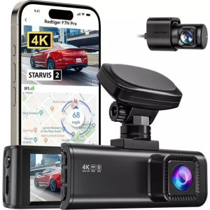 Redtiger F7N Pro 4K Wi-Fi + 1080p camera video pentru bord