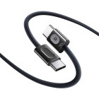 Cablu de date / adaptor Baseus FrostCore, USB-C Male la USB-C Male, 100 W, 1.2 m, Black