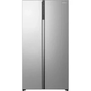 Heinner HSBS-HS544NFINVXE++, 544 L, Clasa E, Full No Frost, Inverter, Control electronic, 178 cm, Inox