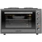 NobelTek Cuptor electric cu plita NLT FSOHP60X, 2000W, 60L, Gri