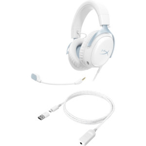 HyperX Cloud III, Alb/Albastru