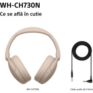 Sony Over-Ear, WH-CH730N Bej