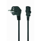 Cablu componente Gembird Schuko Male - IEC320/C13 Female, 1m, Negru