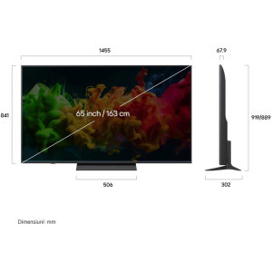LG Smart TV QNED MiniLED 65QNED8EB3B Seria QNED8E evo AI 164cm 4K UHD HDR