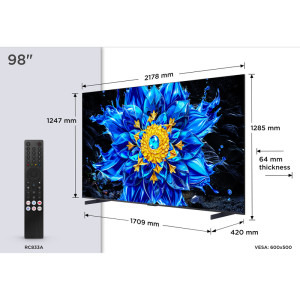 TCL Smart TV QD-MiniLED 98P8L Seria P8L 248cm 4K UHD HDR