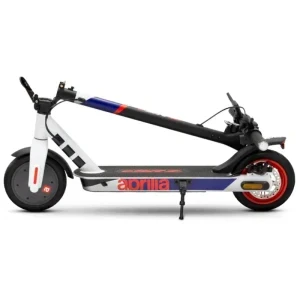 Aprilia Trotineta electrica E-SRZ, Putere 350 W, Autonomie 20 km, Viteza max 25 km/h, Greutate max 100 kg, Roti 8.5 inch, Alb