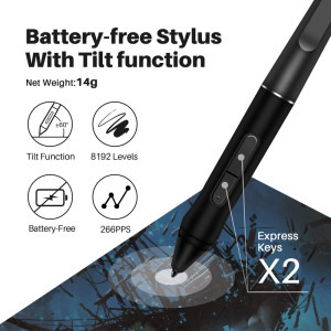 Huion Kamvas 22 Plus Black