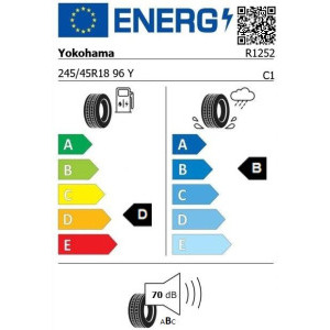YOKOHAMA V105 AdvanSport RunOnFlat245/45R18 96Y