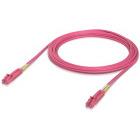 Cablu retea Ubiquiti OM4 Fiber Patch Cable Duplex LC UPC LSZH 5m Rose