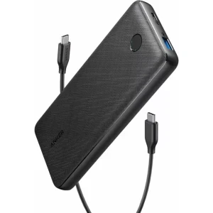 Anker Essential A1287H11, 20000 mAh, 1x USB, 1x USB-C, 20 W, Black