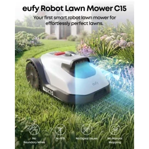 eufy Robot de tuns iarba cu acumulator Solo C15