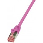Cablu retea Logilink PrimeLine CAT6 Patch Cable S/FTP 0.25m pink