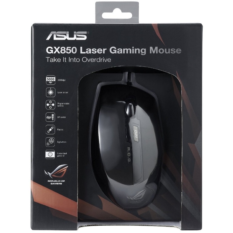 Mouse Gaming ASUS ROG GX850 PC Garage