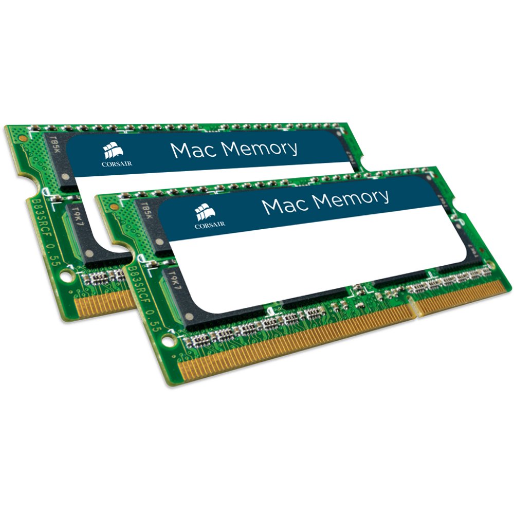 Memorie notebook Corsair 16GB, DDR3, 1600MHz, CL11, 1.35v, Dual Channel Kit - compatibil Apple