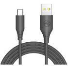 Cablu de date / adaptor Tellur USB Male la USB-C Male, 1 m, Black, amperaj maxim suportat 3A