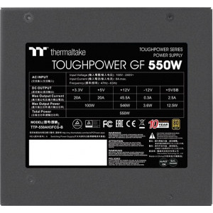 Thermaltake Toughpower GF, 80+ Gold, 550W