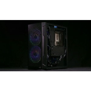Gaming Zmeu, Intel i3 12100F 3.3GHz, 16GB DDR4, 500GB SSD, RTX 3050 8GB GDDR6, Iluminare RGB