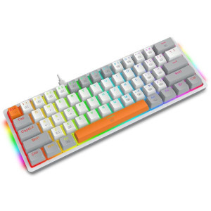 Redragon Akali Grey RGB Red Switch Mecanica