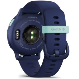 Garmin Vivoactive 5, GPS, 42mm, curea silicon, Metallic Navy/Navy