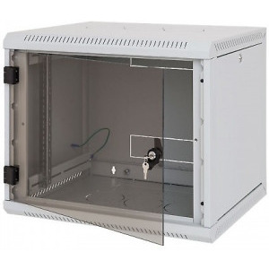 TRITON RUA-15-AS6-CAX-A1 15U, Wall mount, 600 mm, Glass door, Panouri laterale detasabile, Gri