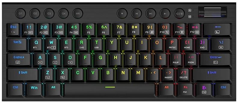 Tastatura Gaming Redragon Horus Mini RGB Red Switch Mecanica