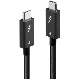 Cablu periferice LINDY Thunderbolt 4, USB-C Male - USB-C Male, 1 m, Negru