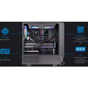 Thermaltake Ceres 300 TG ARGB Black