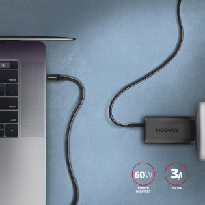 AXAGON USB 3.2 Tip C Male - USB 3.2 Tip C Male, 1m, negru