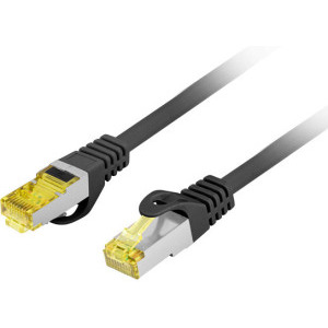 Lanberg CAT6a Patch Cable S/FTP 0.25 m LZSH Black