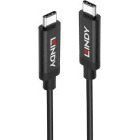 Cablu periferice LINDY USB-C 3.2 Gen 2 Male la USB-C 3.2 Gen 2 Male, 3 m, PD 60 W, 3 A, Negru
