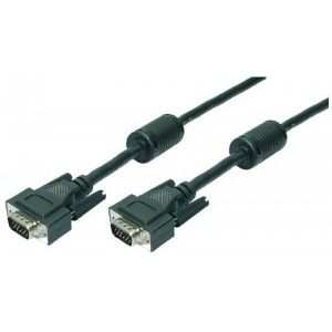 Cablu video Logilink VGA Male - VGA Male, 20m, ecranat, negru