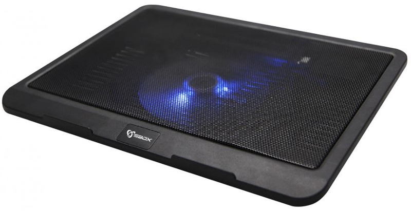 Stand/Cooler notebook SBOX CP-19, 1 x 140 mm Blue LED