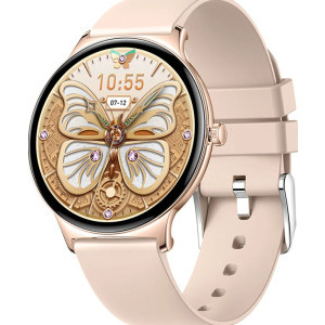SmartWatch COLMi V89 auriu, curea din silicon auriu