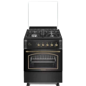 Aragaz Studio Casa VIVA60/60ANTRACIT, Gaz, 4 arzatoare, Sistem de siguranta, Aprindere integrata, Grill, Rotisor, Clasa A, 60 cm, Antracit