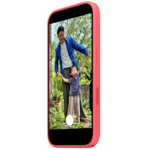 Apple Protectie pentru spate, material silicon pentru iPhone 17, culoare Bright Guava