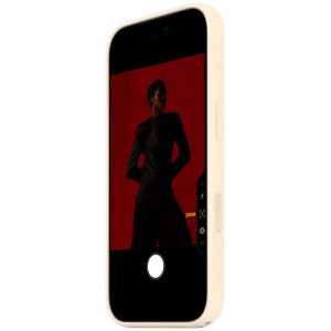 Apple Protectie pentru spate, material silicon pentru iPhone 17 Pro Max, culoare Vanilla