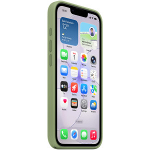Apple Protectie pentru spate, material silicon pentru iPhone 17e, culoare Light Moss