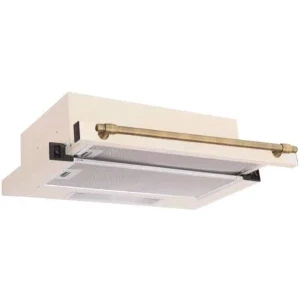 Hota incorporabila Studio Casa telescopica 1350660704, Putere de absorbtie 520 m3/h, 3 trepte, Clasa D, 60 cm, Crem