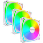 Ventilator Montech RX120 PRO ARGB PWM White ​Three Fan Pack