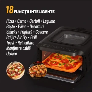 iHunt Friteuza cu aer cald Bro Pizza, 2100W, 13L, Negru