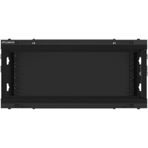 Lanberg WF01-6604-10B 4U, Wall mount, 600 x 600, Glass door, Black