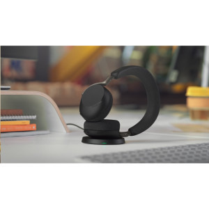 Jabra On-Ear, Evolve3 75, MS Link390c, Black + Wireless Charging Pad