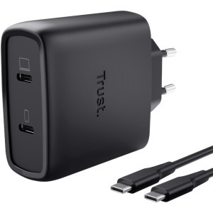 Incarcator retea Trust Incarcator Maxo 65W USB-C Black + Cablu USB-C