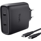 Incarcator retea Trust Incarcator Maxo 65W USB-C Black + Cablu USB-C
