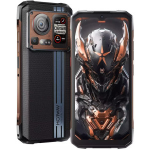 Smartphone HOTWAV Cyber 15, 256GB, 12GB RAM, Dual SIM, 4G, Tri-Camera, Brown