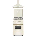 Pachet incorporabil Studio Casa Cremona Aragaz pe gaz & Hota decorativa, Crem