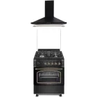 Pachet incorporabil Studio Casa Viva Sierra Aragaz pe gaz & Hota decorativa, Negru