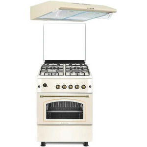 Pachet incorporabil Studio Casa Sierra Viva Aragaz pe gaz & Hota traditionala, Crem